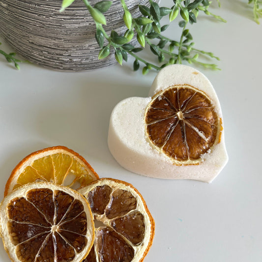 Dried Citrus Inner Core Strength Heart Bath Bomb