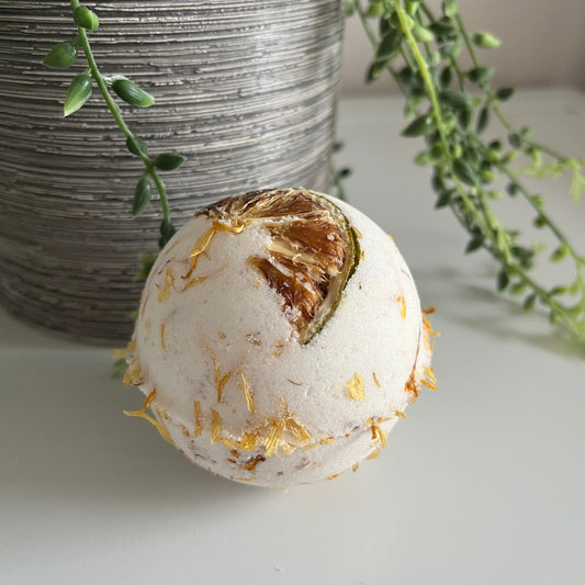 Dried Citrus Inner Core Strength Lime Bath Bomb