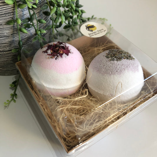 Rose lavender twin pack bath bombs