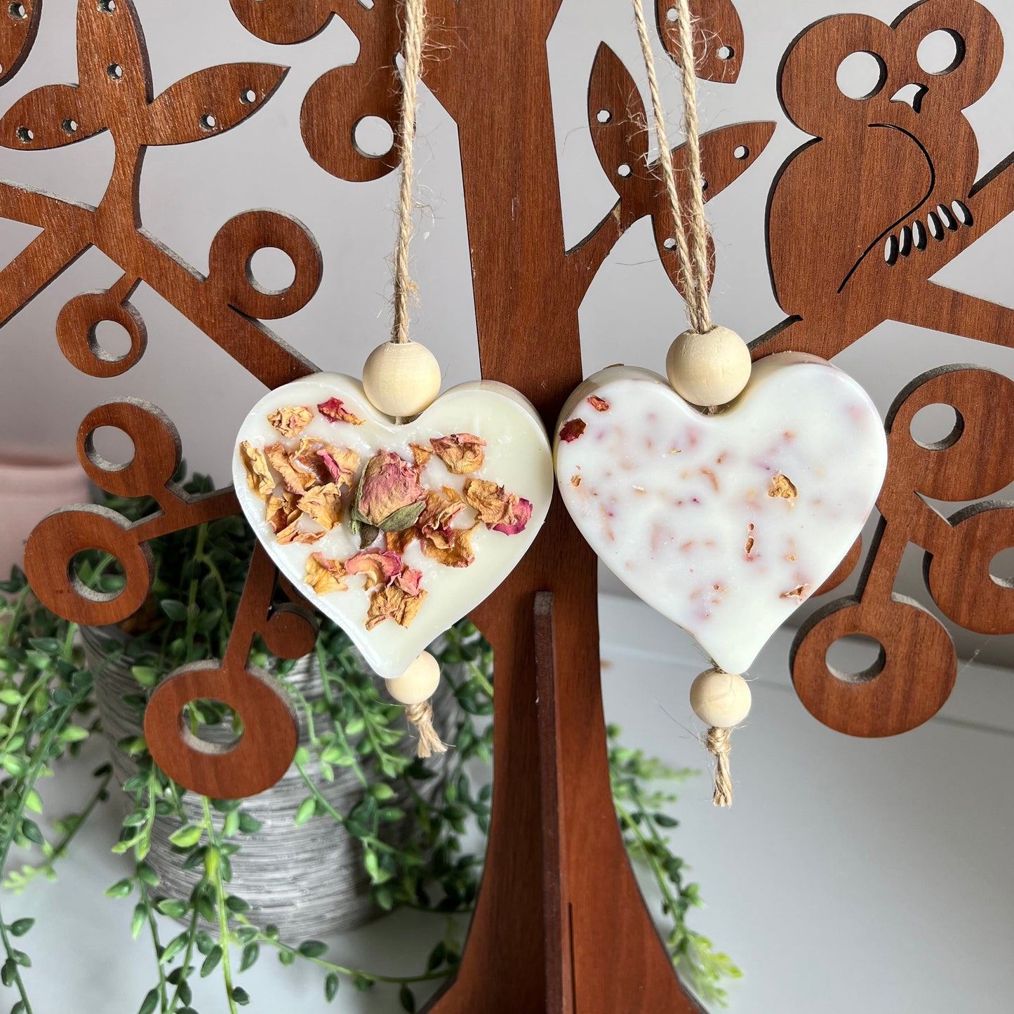 Rose Natural Scented Wax Hanging Air Freshener