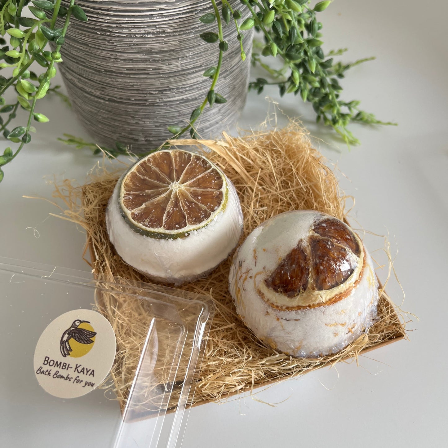 Dried citrus inner core strength bath bombs