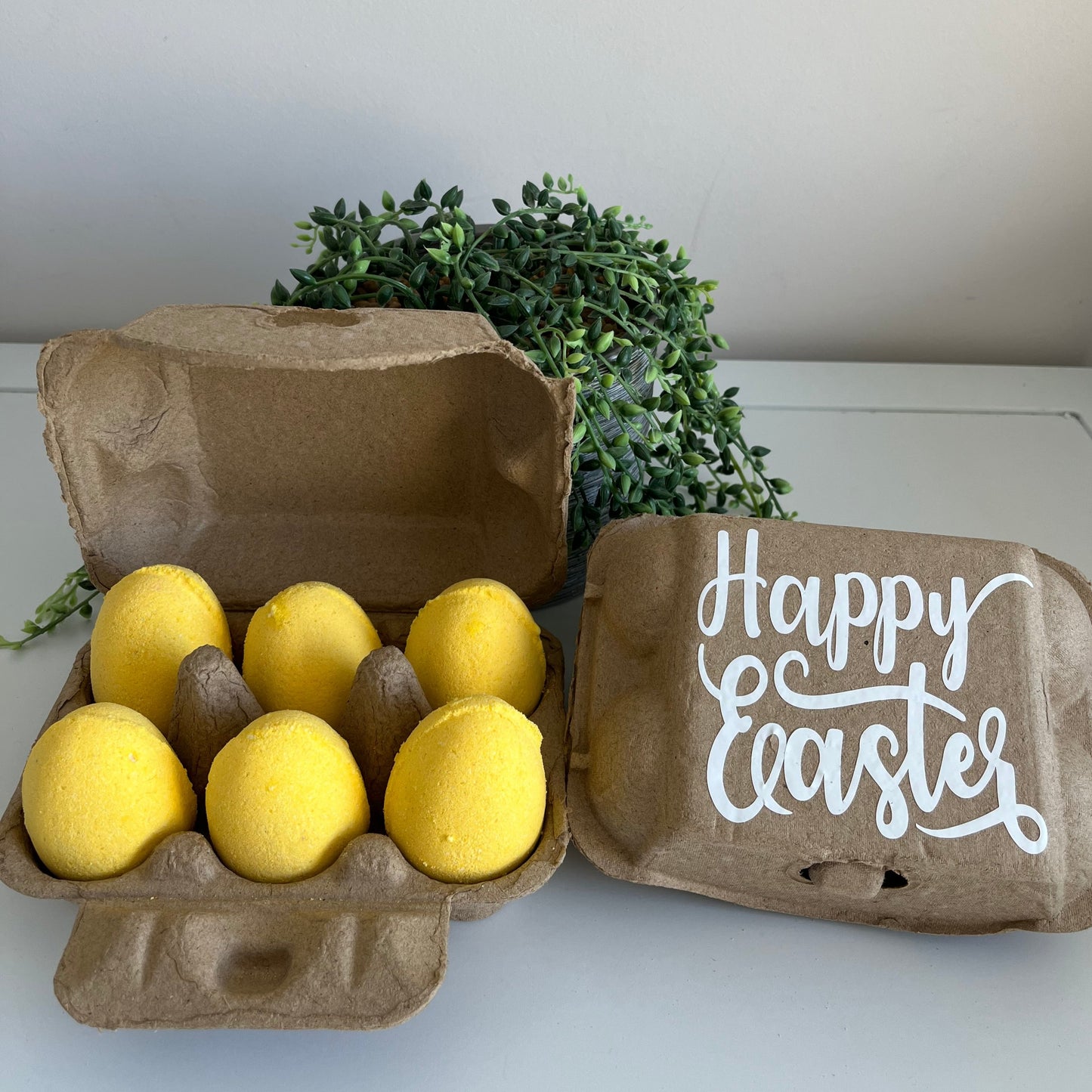 Easter egg box bath bombs