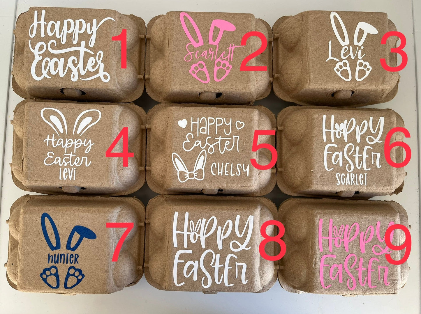 Personalised "Happy Easter" Egg Box