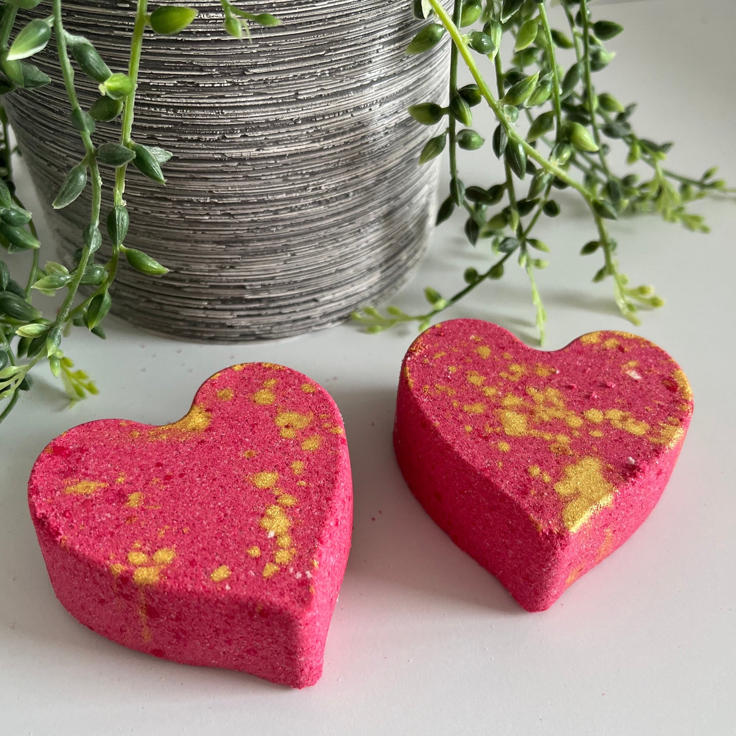 red heart bath bomb