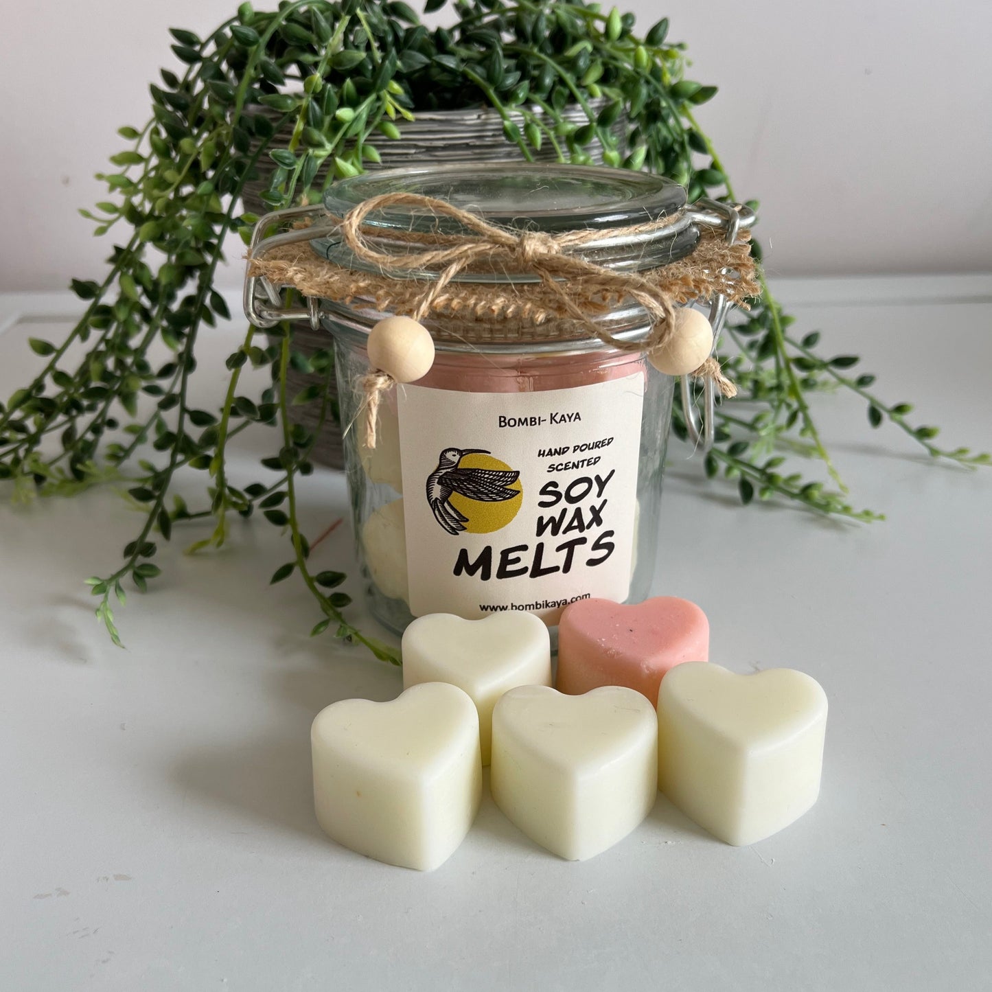 Hearts- Glass Jar Candle Melts