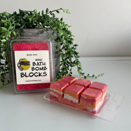 Clam Shell Bath Bomb Blocks- Rose