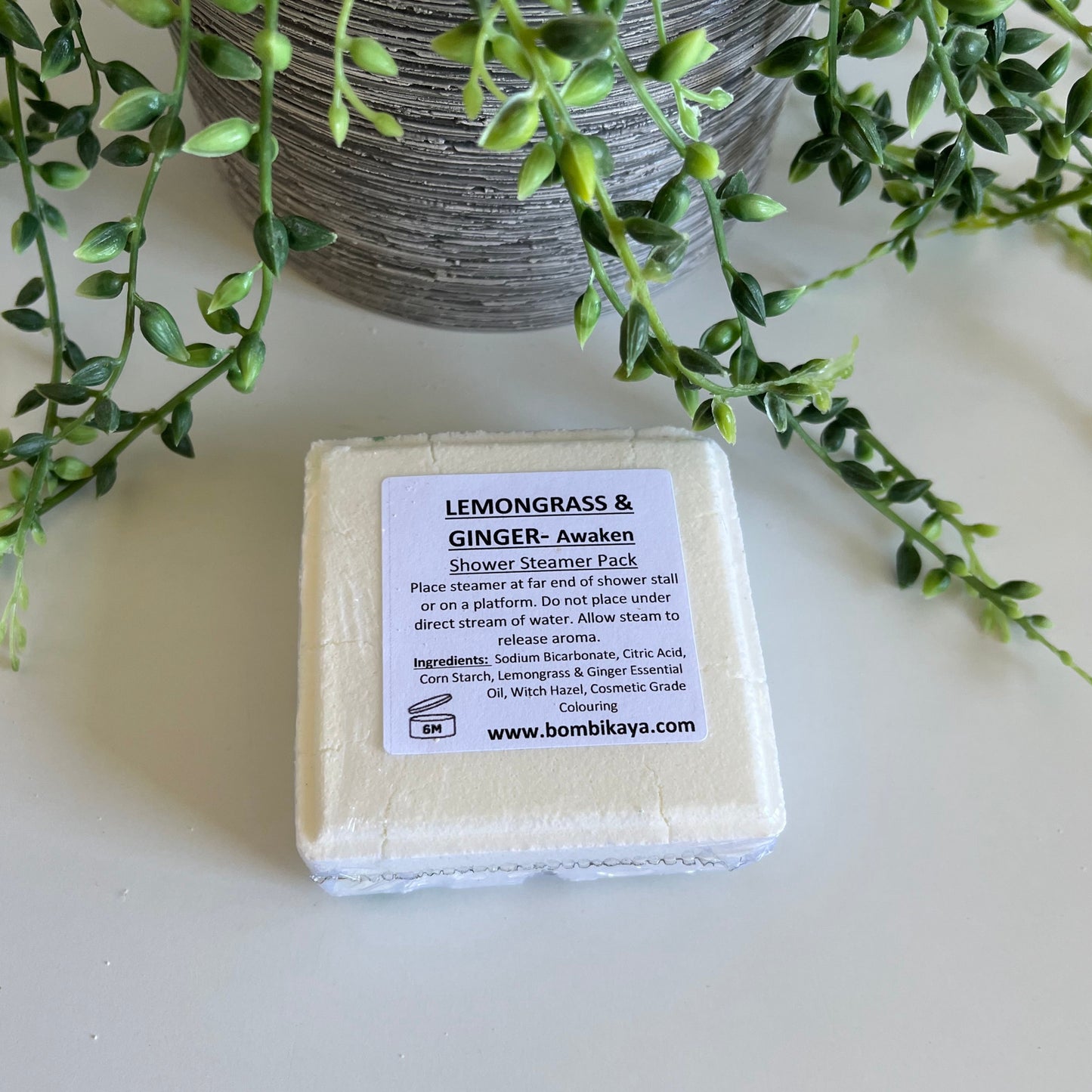 Shower Steamer Block Lemongrass & Ginger (Awaken)