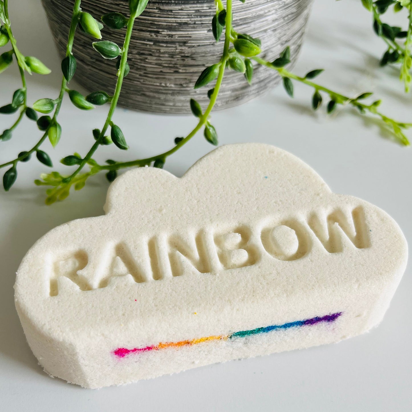 rainbow cloud bath bomb