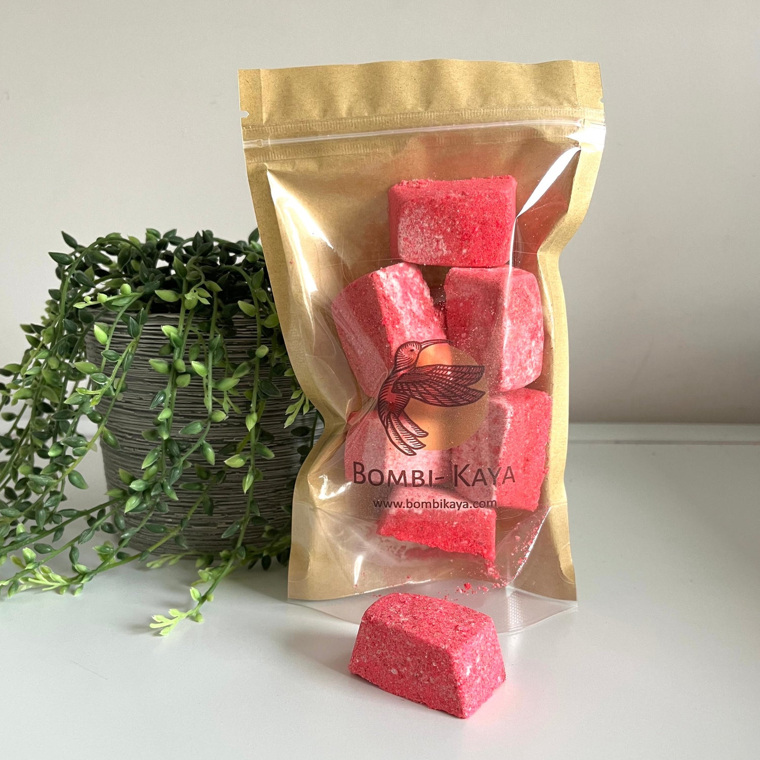 Strawberries and cream blocks bath bombs