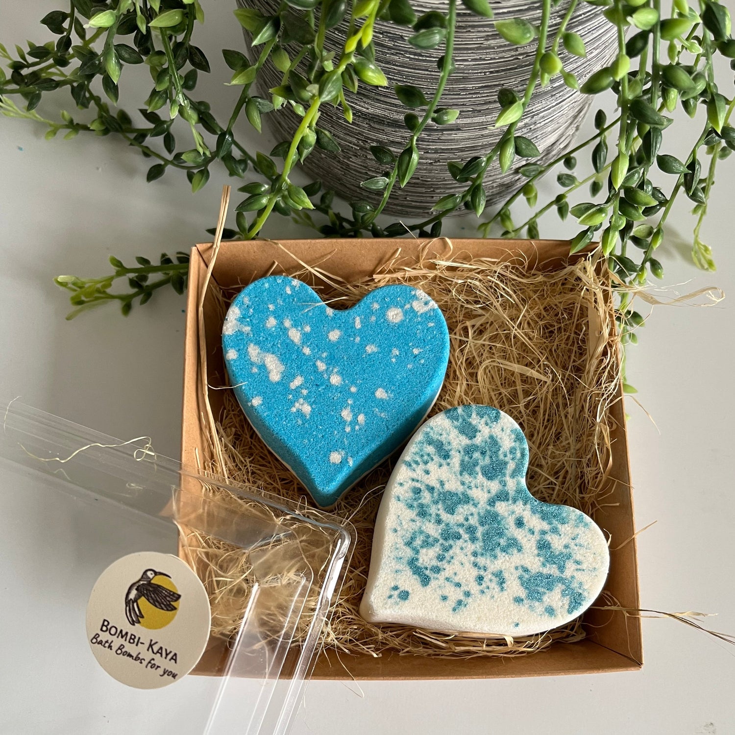 Ocean breeze heart twin pack bath bomb