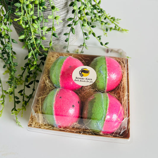 Watermelon Home pack bath bombs