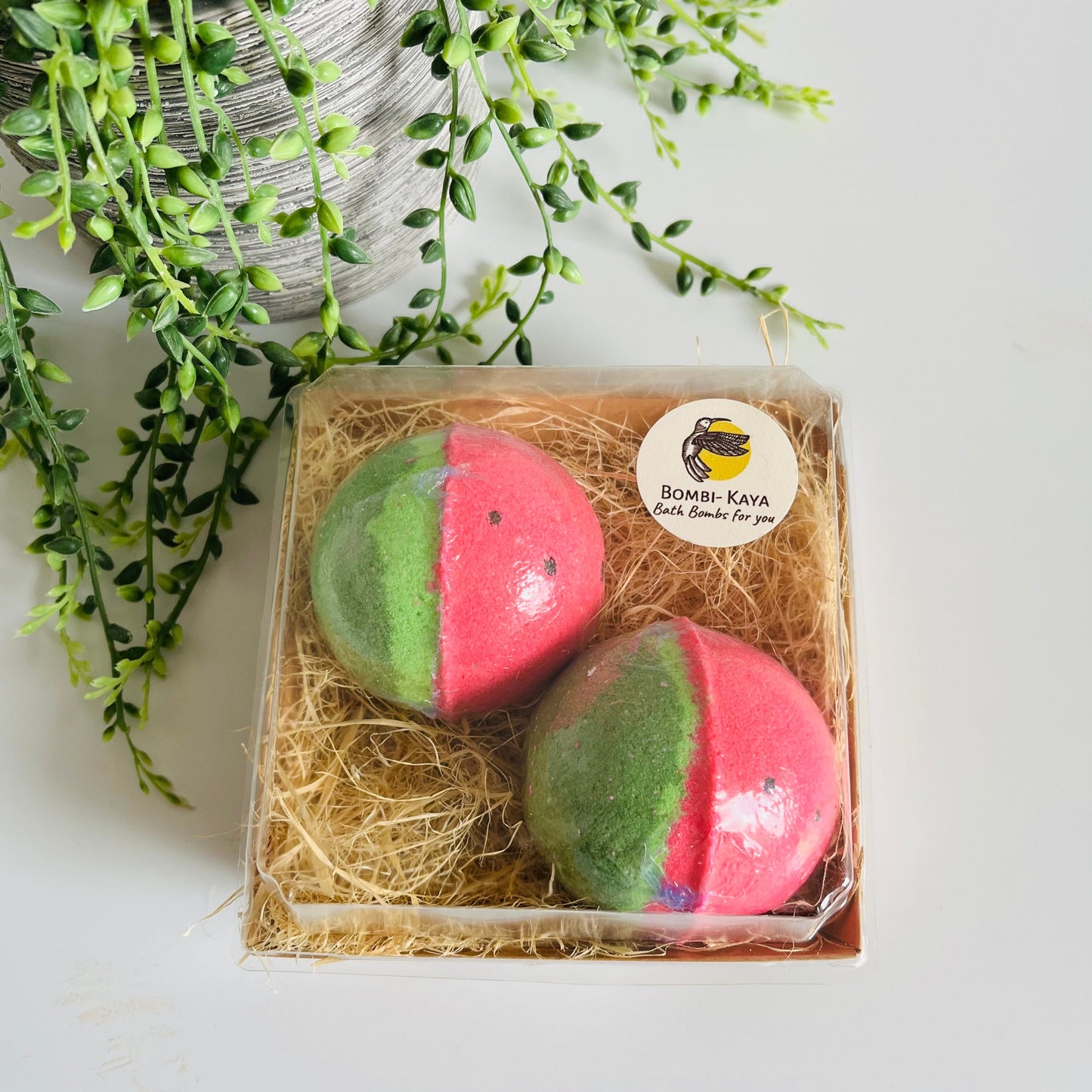 watermelon twin pack bath bombs